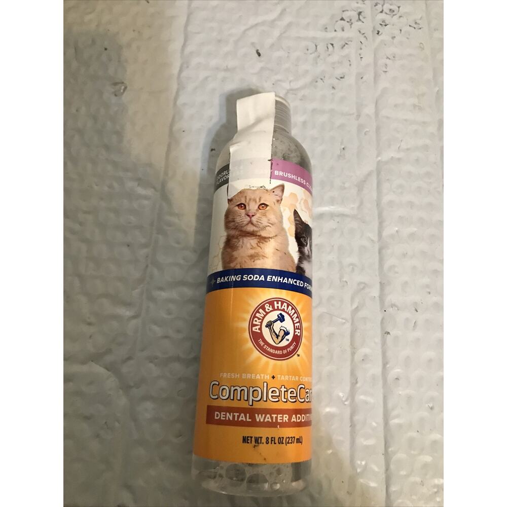 Arm & Hammer Dental Water Additive Cats Complete Care 8 Oz Bottle Exp 02/28